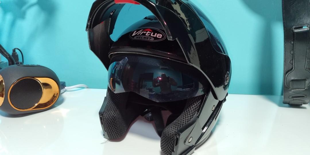 Virtue Motorcycle Helmet, Motorcycles, Motorcycle Apparel on Carousell