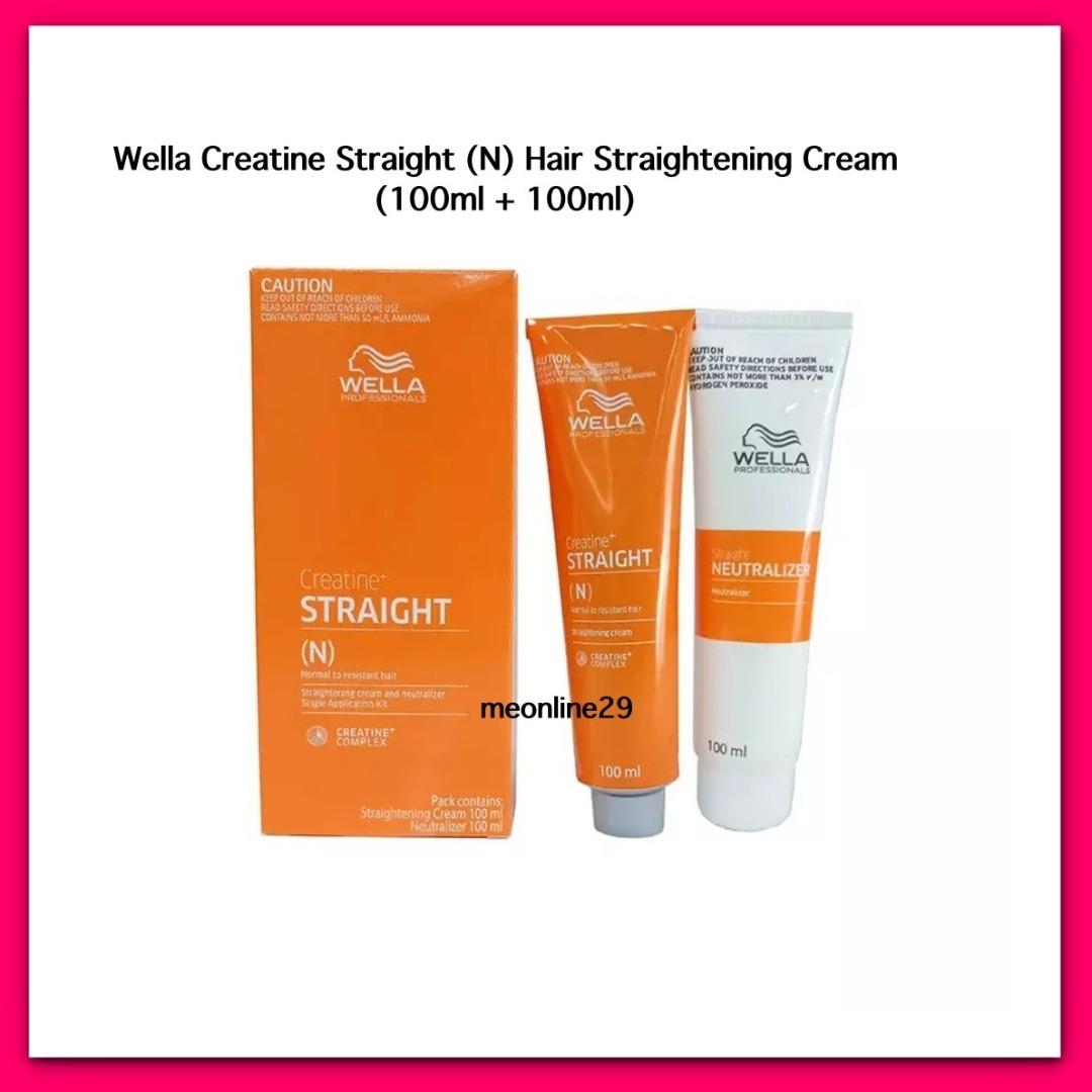 Wella Creatine Straight N Hair Straightening Cream and