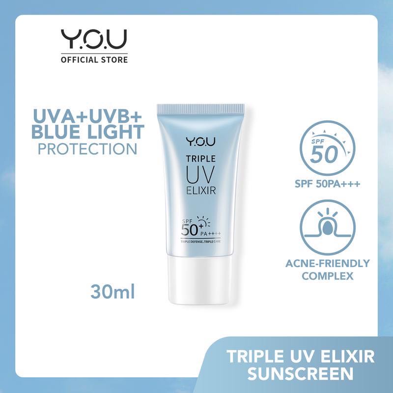 YOU Sunscreen Triple UV Elixir, Beauty & Personal Care, Face, Face Care ...