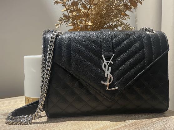 YSL ENVELOPE MEDIUM CHAIN BAG Women s Fashion Bags Wallets