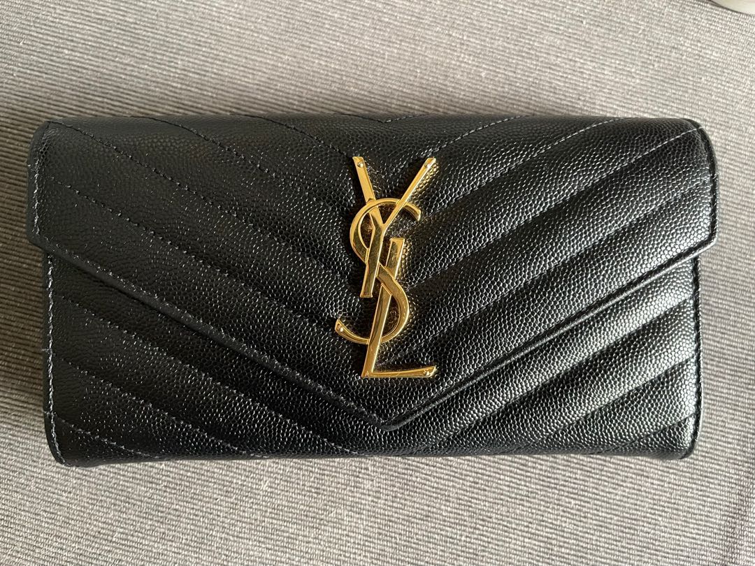 YSL Large Flap Wallet, Women's Fashion, Bags & Wallets, Wallets & Card