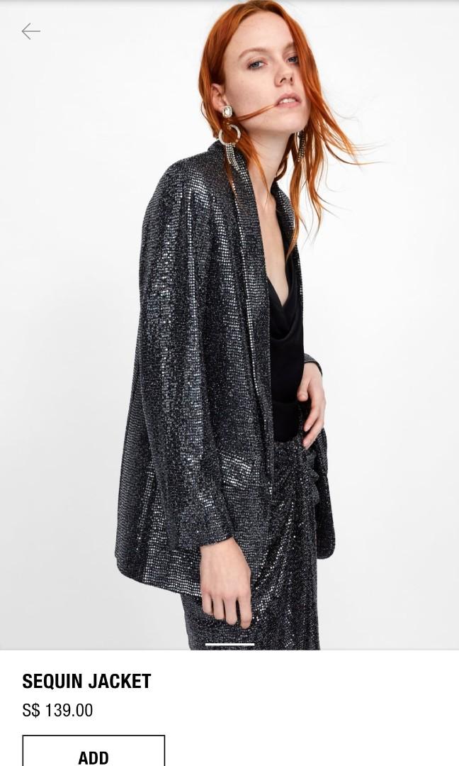 Zara Sequin Jacket