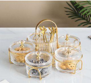5 pcs container set with forks