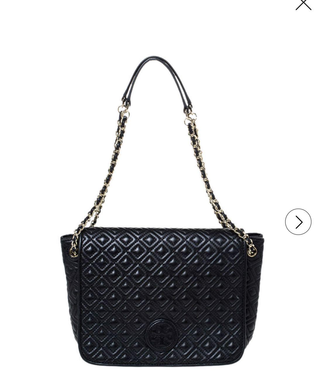 Tory burch black shop quilted purse