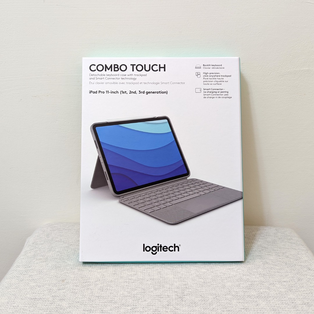 羅技Logitech Combo Touch iPad Pro 11 英文鍵盤無保#22全新未拆, 電腦