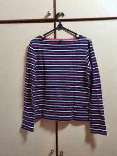 [🇸🇬 SALE] Striped Long-sleeved Top