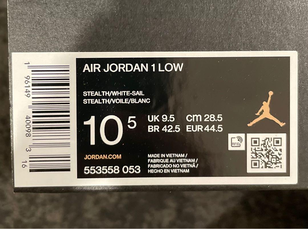 aj1 low particle grey