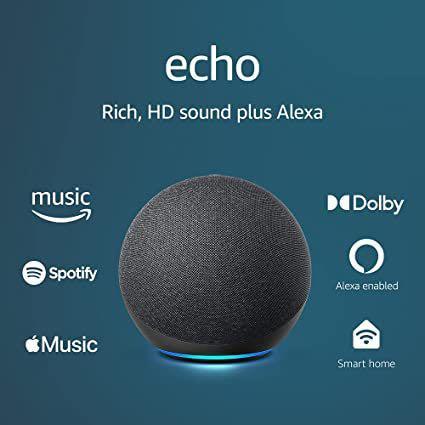 hormigón Encantada de conocerte calificación Amazon Echo 4 Smart Speaker Alexa (International Version), Audio,  Soundbars, Speakers & Amplifiers on Carousell