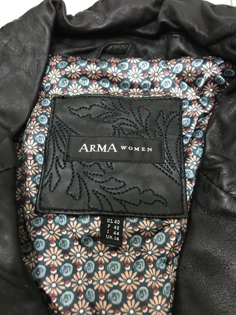 Arma leather cheap jacket