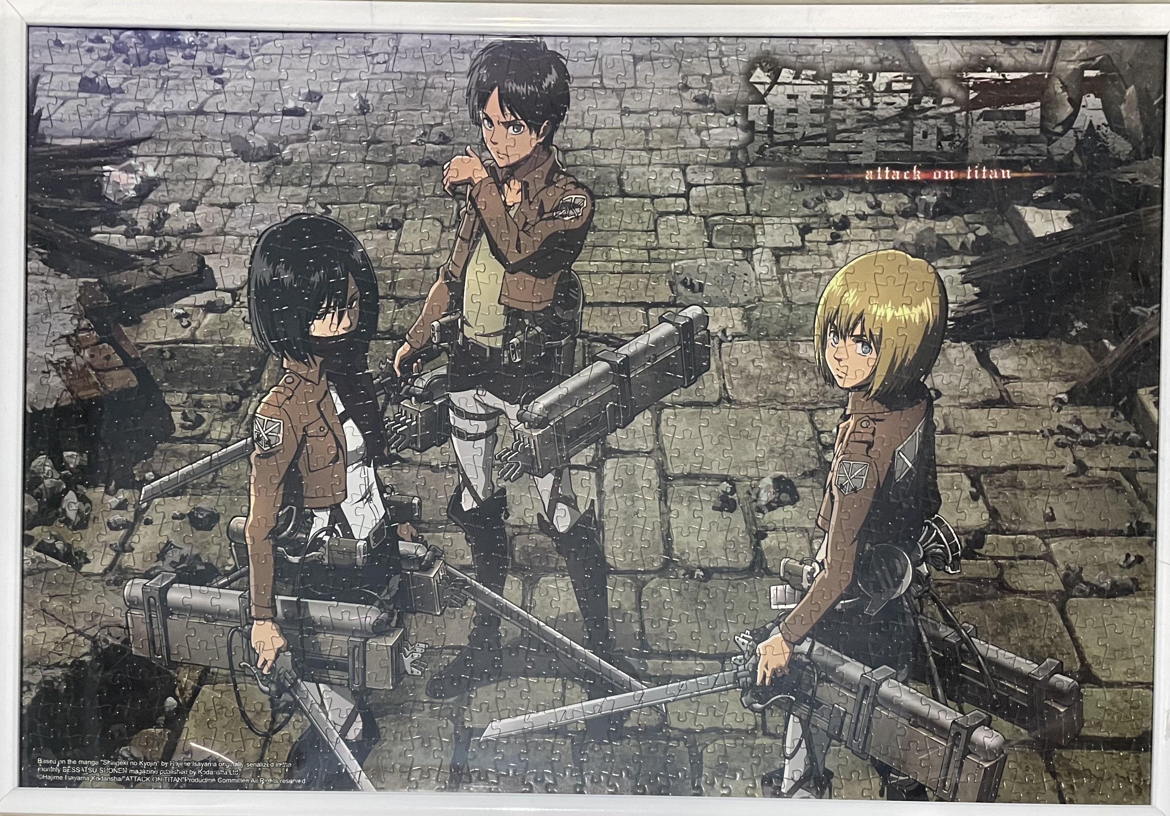 Attack on Titan Anime 1000 piece wood puzzle- Sealed box - Manga Art - USA