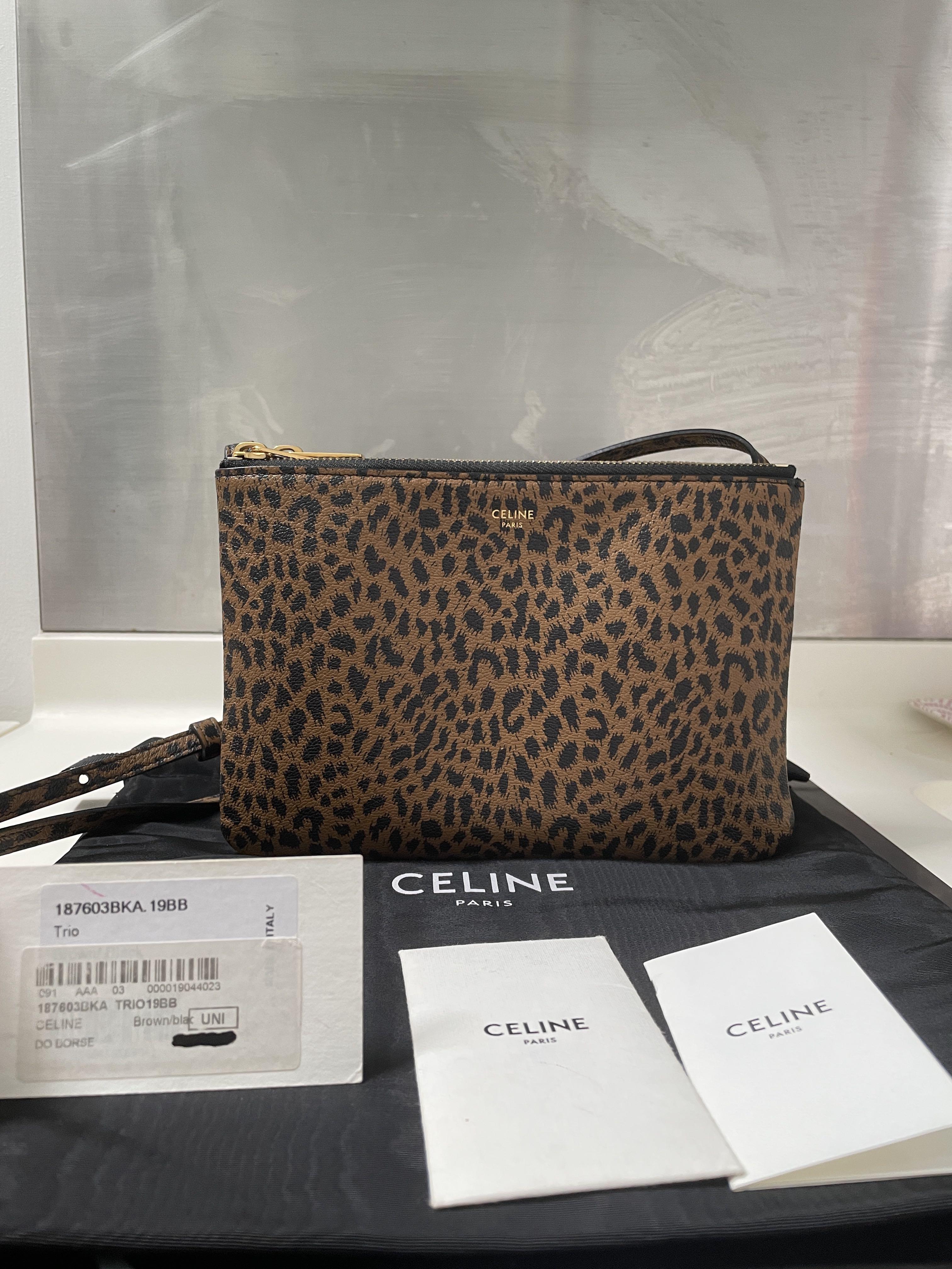 Celine leopard shop bag