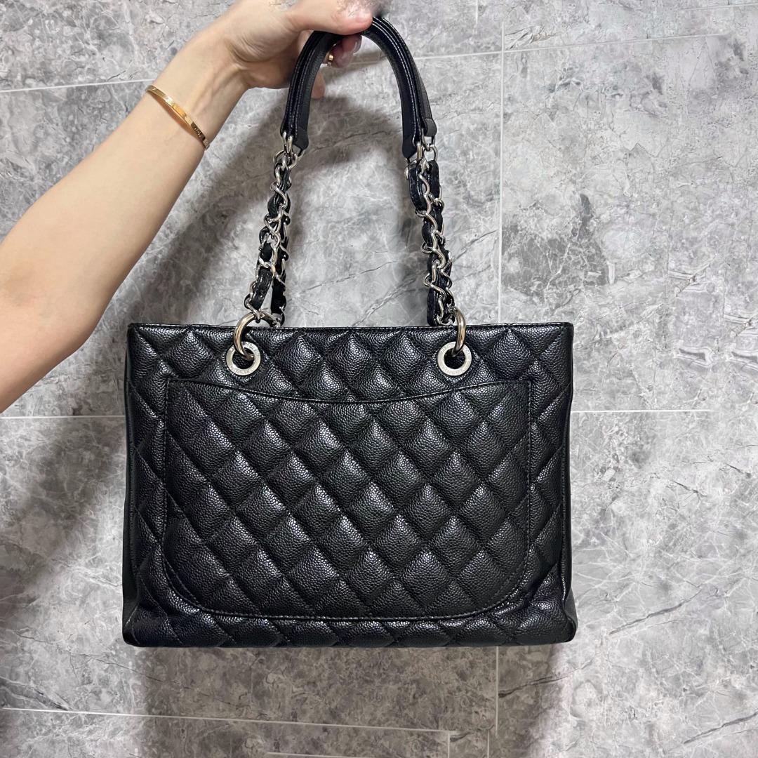 Authentic Chanel Black Caviar NO.14 Grand Shopping Tote GST (SHW), Luxury,  Bags & Wallets on Carousell