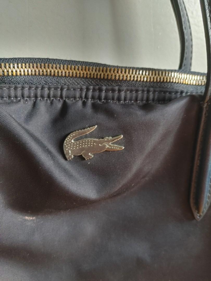 Lacoste nylon tote bag hot sale