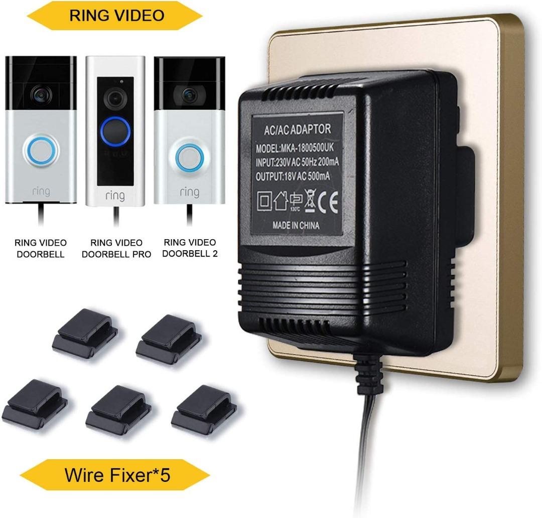 [B722] Power Adapter for Ring Video Doorbell with 6M Wires, Power
