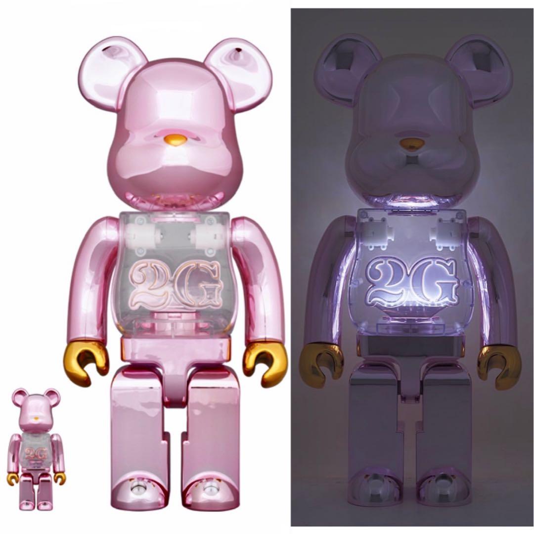 BE@RBRICK - BE@RBRICK 2G PINK GOLD CHROME 1000％ BE@RBRICK 2G PINK GOLD CHROME 1000％