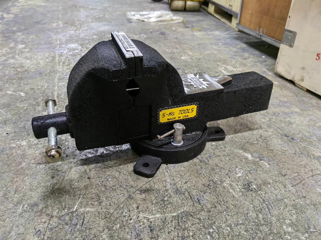 Bench vise (Category: Construction Tools & Equipment) located in Manila. Submitted by 09150361920ronvillaflor (Listing ID 1176653311, Image 2). Description: Bench vise Specs: 5" Model: CT-102SV5 Brand: SKS Price: 4,600 Welcome to "Takezo Industrial Supply" For inquiries GLOBE:📞 ☎ 0915-036-1920 VIBER:📞 ☎ 0915-036-1920 Email me@ 📫 📑 r-o-n-.-t-a-k-e-z-o-i-n-d-u-s-t-r-i-a-l-@-g-m-a-i-l-.-c-o-m Check my Carousell: https://www.carousell.ph/u/ronvil