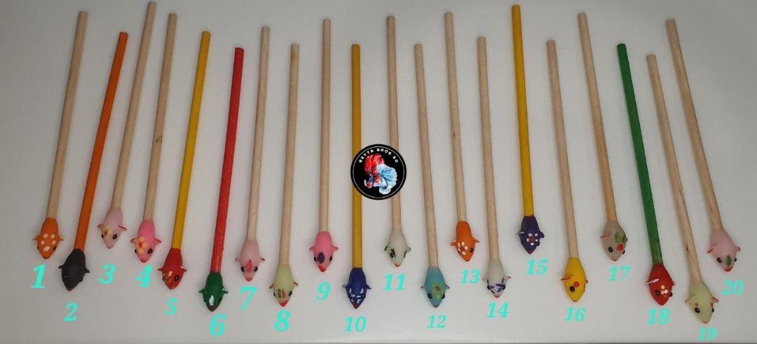 Betta Flare Stick / Kawaii Cat Fishing Decoration