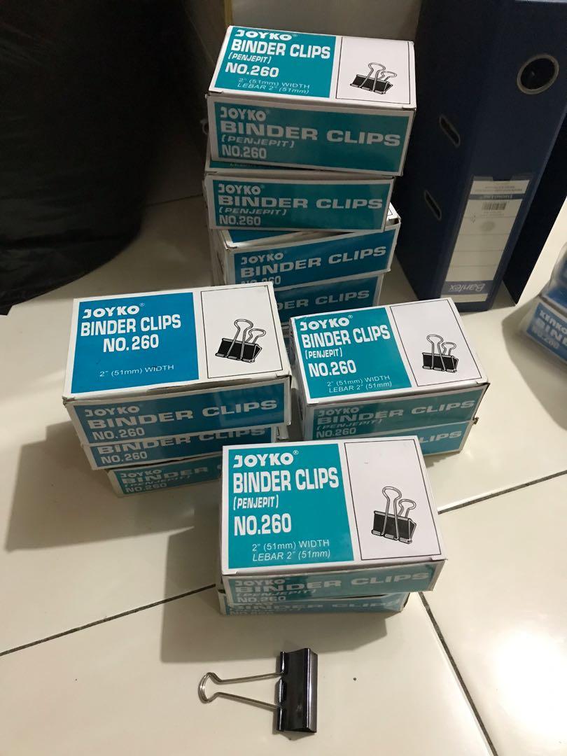 Binder Clips Joyko No. 260 New Sale Buku Alat Tulis Alat