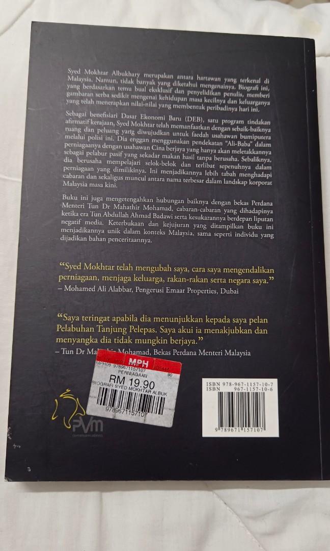 Biografi Syed Mokhtar Albukhary, Hobbies & Toys, Books & Magazines