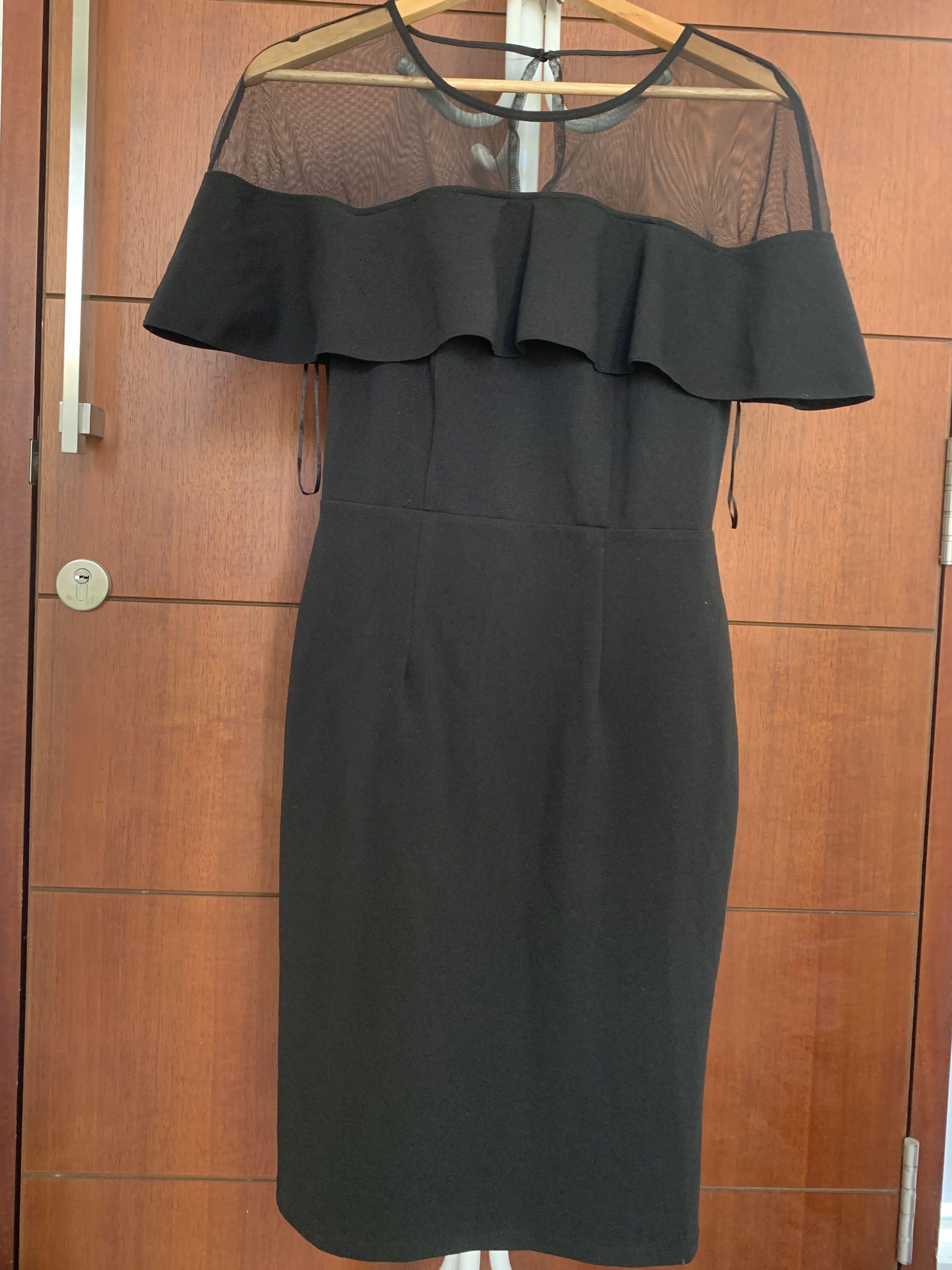 Black Dress Dorothy Perkins Fesyen Wanita Pakaian Wanita Gaun