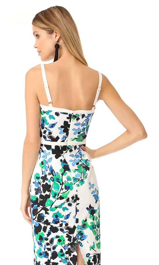 Black halo daria floral dress sales
