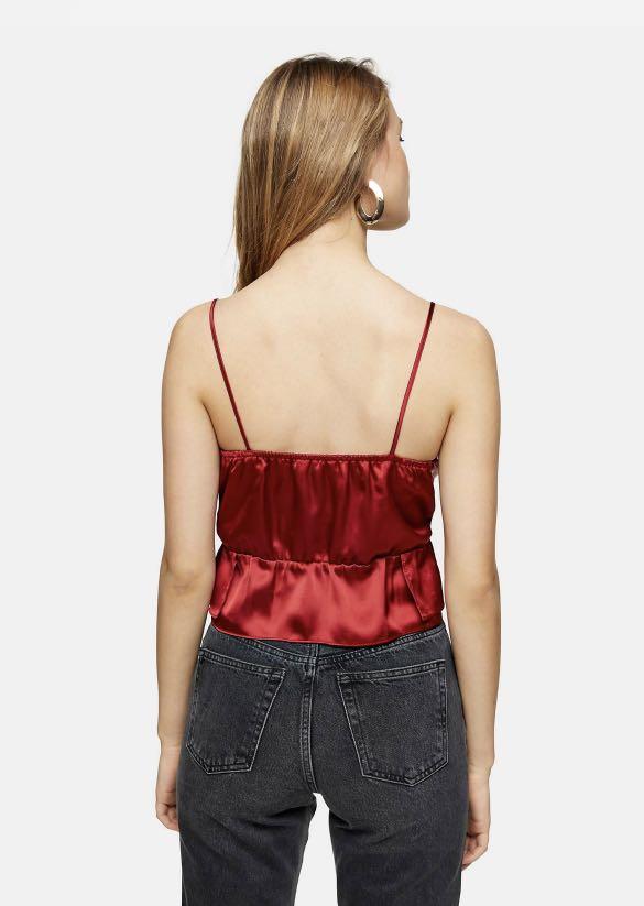 Topshop satin cami hot sale