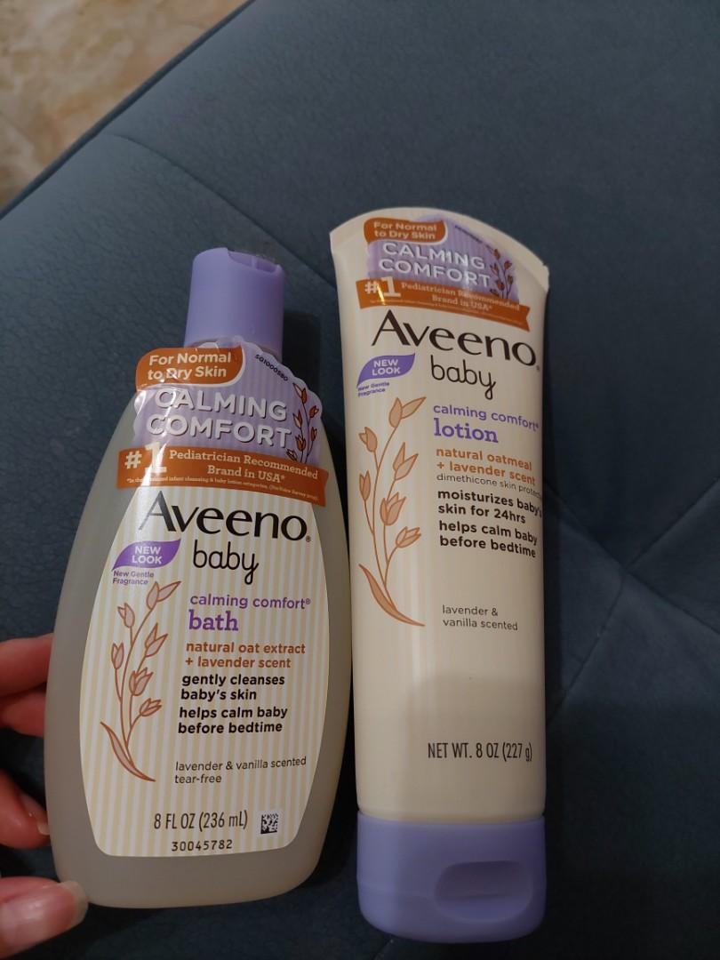 Aveeno baby calming comfort bath & lotion set sales