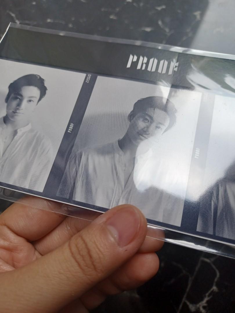 BTS Proof JK triptych with flaws (Category: K-Wave Merchandise) located in Bulacan. Submitted by tamiyaaa (Listing ID 1176686185, Image 1). Description: Trade for Jin (should be mint) can also sell for 800 *flaws were from shipping.