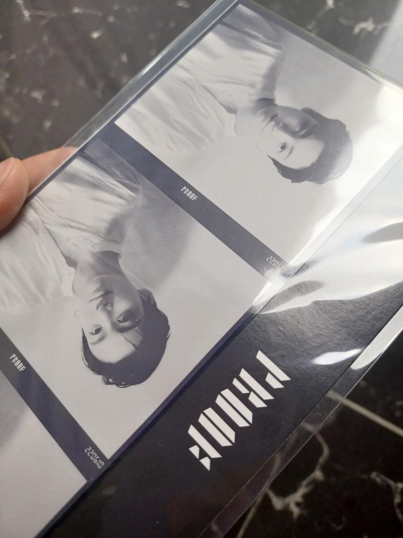 BTS Proof JK triptych with flaws (Category: K-Wave Merchandise) located in Bulacan. Submitted by tamiyaaa (Listing ID 1176686185, Image 3). Description: Trade for Jin (should be mint) can also sell for 800 *flaws were from shipping.