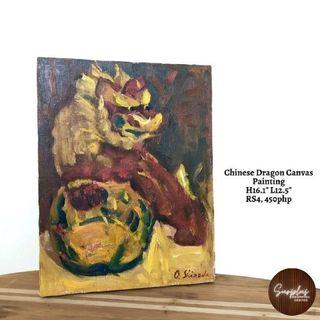 Chinese Dragon Canvas Painting
