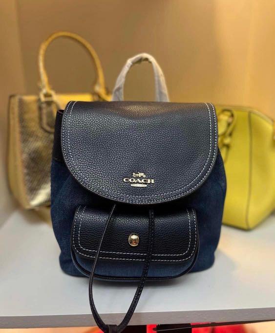 Coach, Bags, Coach Pennie Backpack 22 In Denim