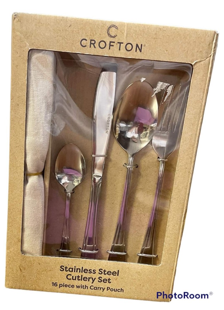 Crofton Stainless Steel Cutlery Set, Furniture & Home Living