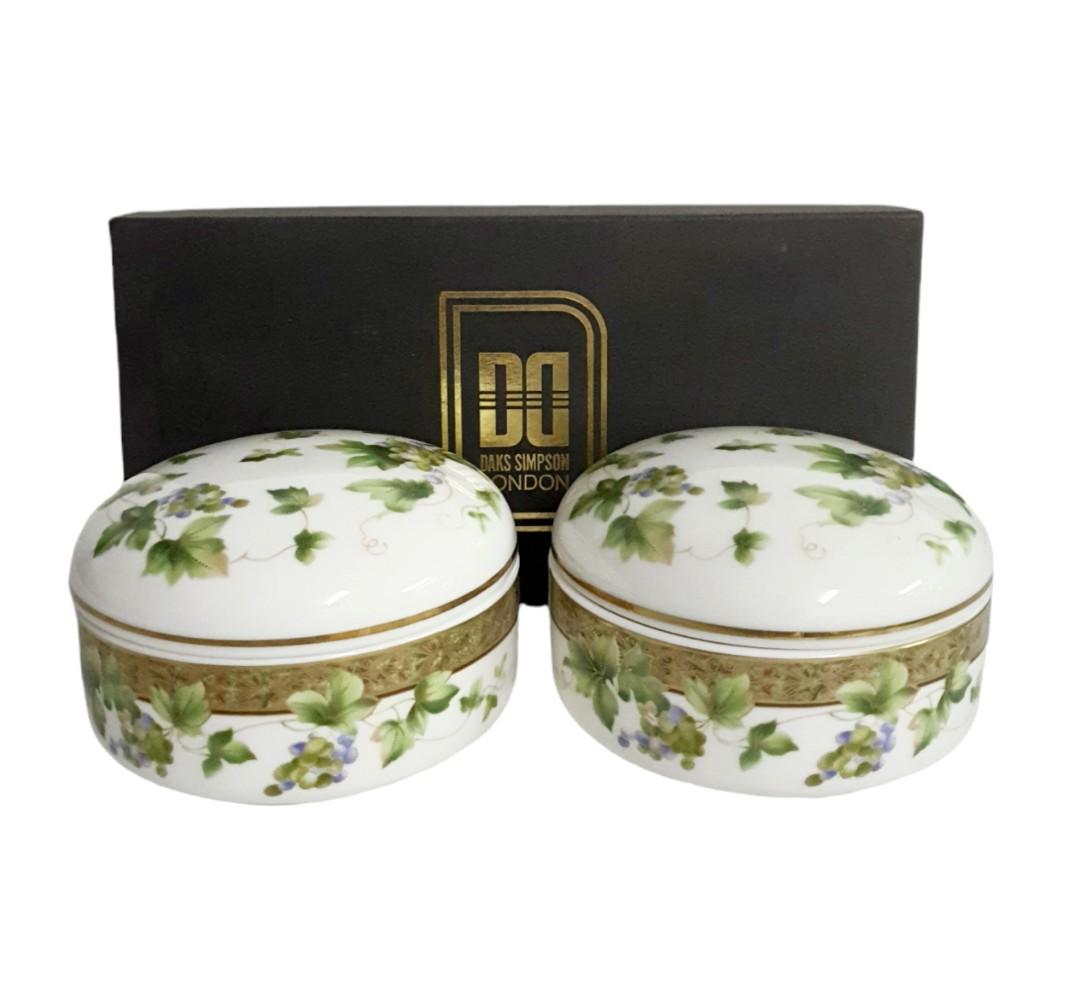 Daks London Trinket Set (Category: Food Organization & Storage) located in Quezon City. Submitted by jayrudcollection (Listing ID 1176711536, Image 1). Description: Trinket Set Brand: Daks London 2 Pcs. Size: 4.25 x 2.25 inches.