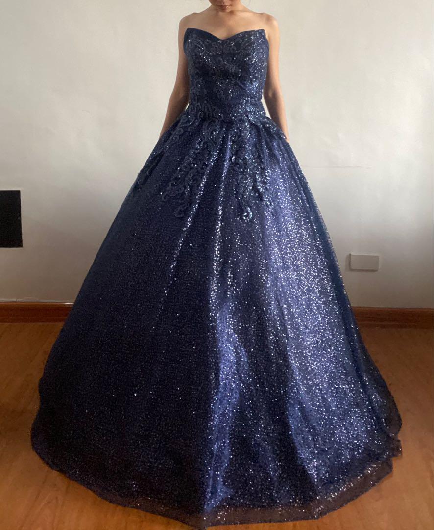 DARK BLUE GOWN | debut | prom (Category: Evening dresses & gowns) located in Quezon City. Submitted by nikkiolivee (Listing ID 1176656823, Image 3). Description: FOR RENT fits to small-med body frame corset back adjustable One (1) petticoat (8 hoops) included; can add another one if lessee so desires SHIP ONLY METRO MANILA ONLY Fill out form here: https://docs.google.com/forms/d/e/1FAIpQLSfCjpUNQQBRXGEJBEMxY5glwVUKT0eH4S5Hws7gU7RjhX3iYg/viewform?