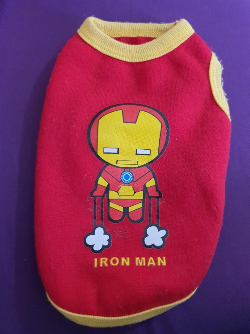 Dog Cat Iron Man Shirt XS and Joker costume XS