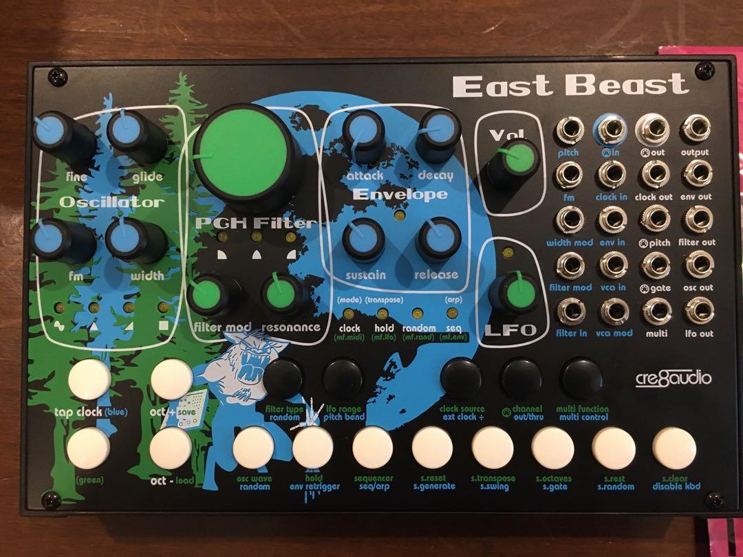 Cre8audio EAST BEAST fully analog east coast style semimodular