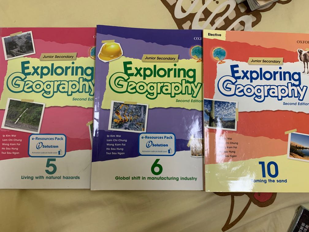 Exploring Geography book 5,6,10, 興趣及遊戲, 書本 & 文具, 教科書 - Carousell
