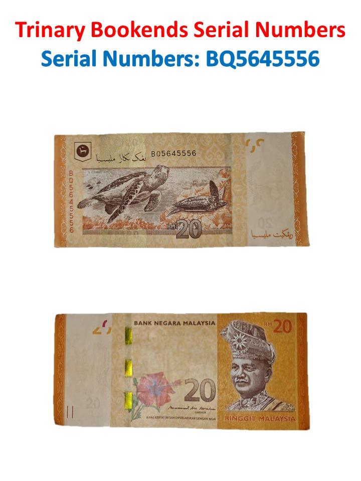 Extremely collectible and valuable Trinary Bookends Serial Numbers