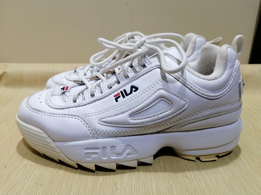 Fila Size 2 Girls Platform Sneakers Babies Kids Babies Kids