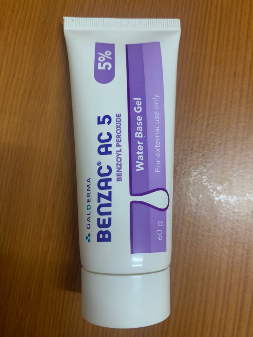 Galderma Benzac AC 5 Water Based Gel 5 (60G) Exp 05/2023, Beauty