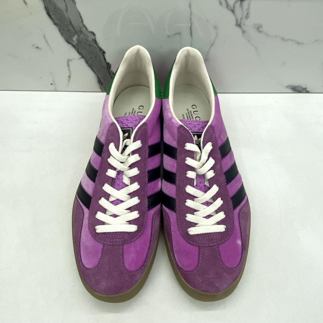 Purple top gucci sneakers