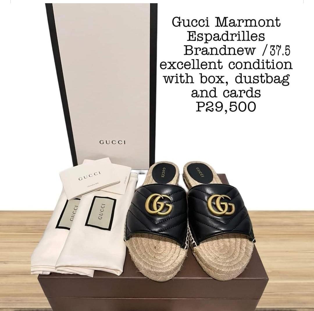 Gucci marmont clearance espadrilles