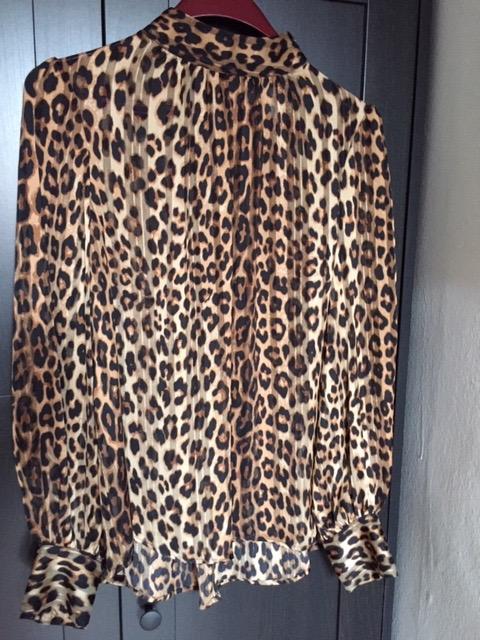 H and m animal print blouse store