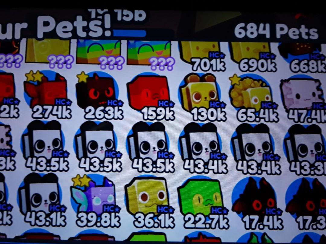 Hardcore pets pet simulator 2, Video Gaming, Gaming Accessories, In