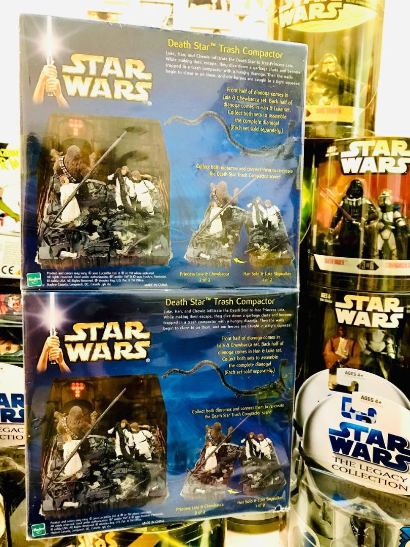 HASBRO 3.75" STAR WARS NEW HOPE DEATH STAR TRASH COMPACTOR ( LUKE