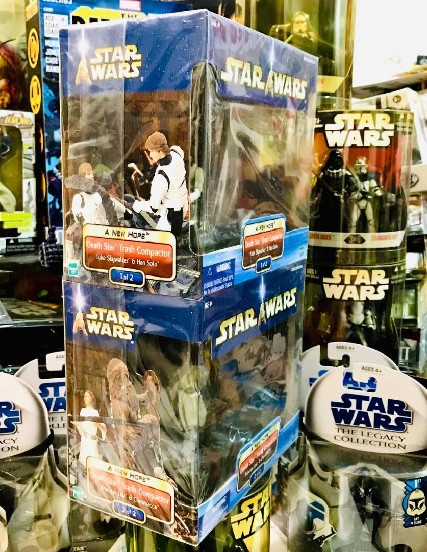 HASBRO 3.75" STAR WARS NEW HOPE DEATH STAR TRASH COMPACTOR ( LUKE