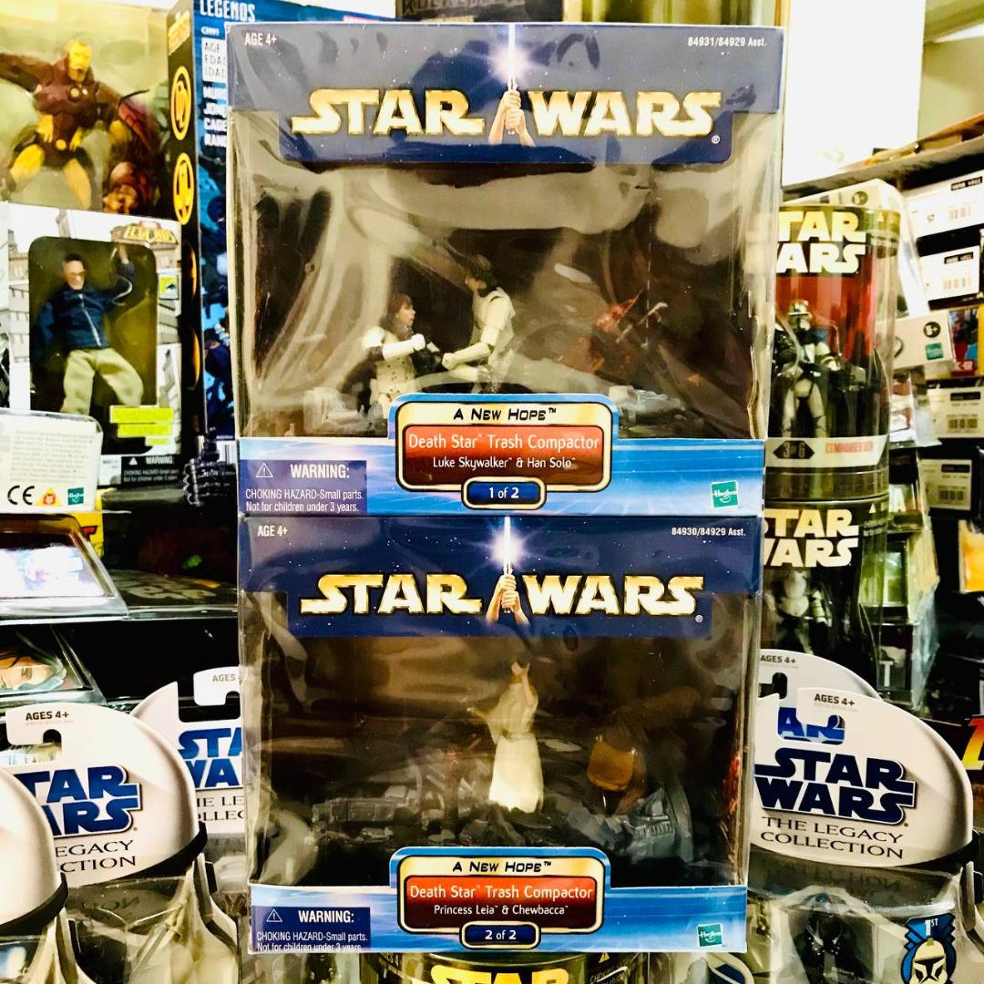 HASBRO 3.75" STAR WARS NEW HOPE DEATH STAR TRASH COMPACTOR ( LUKE