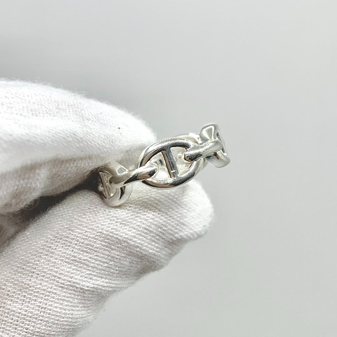 HERMES AG925 SILVER CHAINE D ANCRE RING 227019230