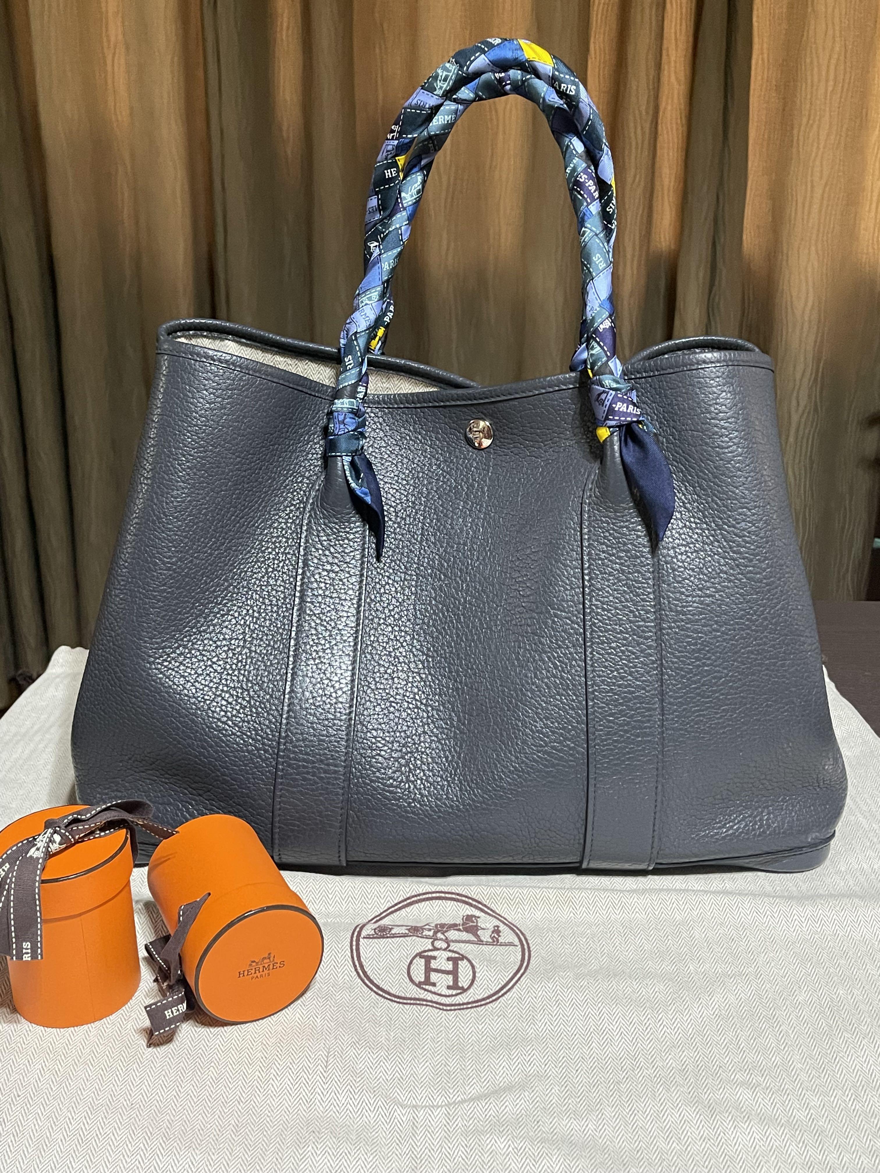 SALE HERMES GARDEN PARTY 30cm TOGO BLACK WITH DUSTBAG RIRI ZIPPER, Luxury,  Bags & Wallets on Carousell