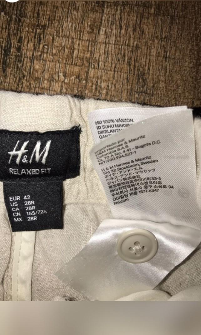 H&M mens pants (Category: Trousers) located in San Pedro. Submitted by justmie (Listing ID 1176795836, Image 2). Description: .